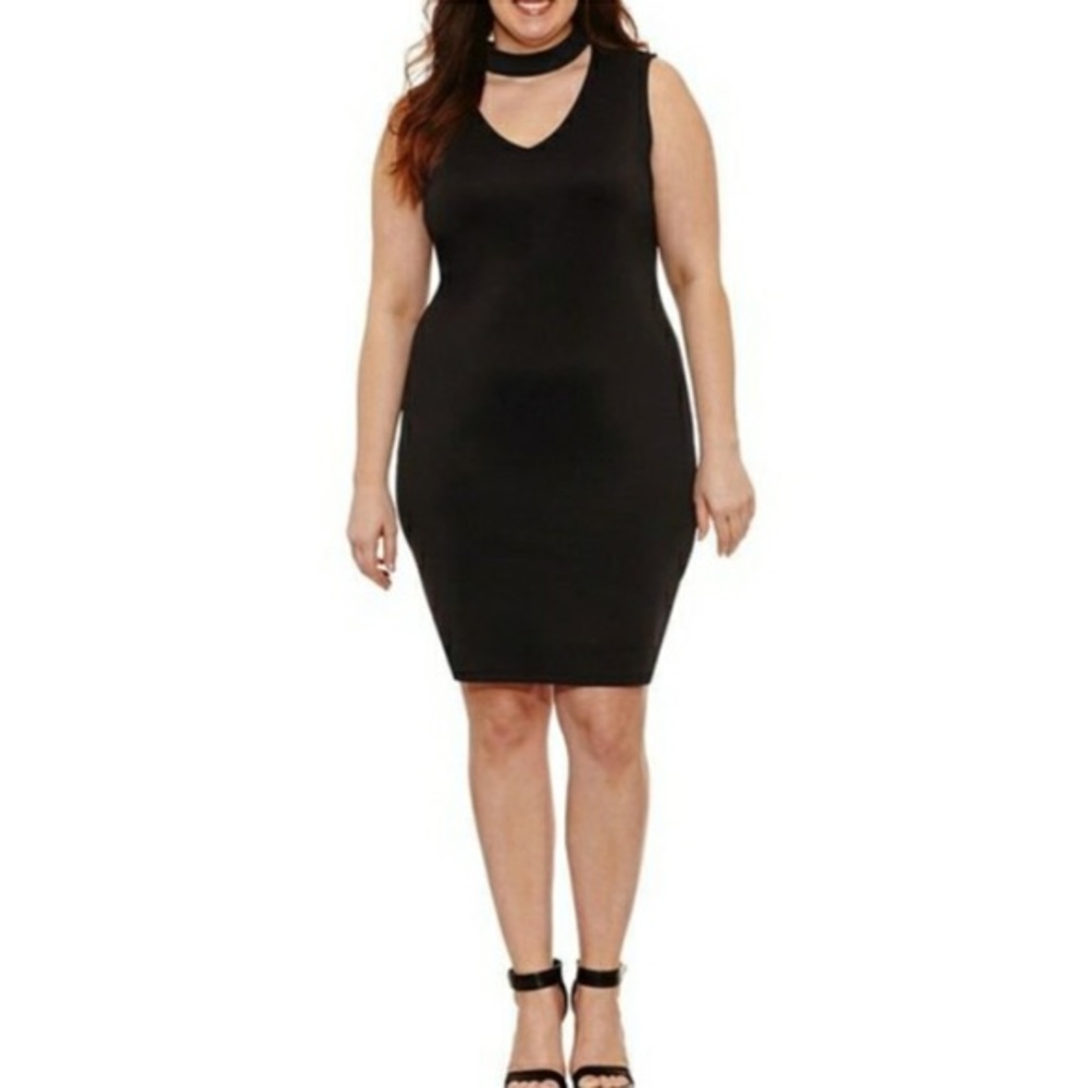 NWT Boutique+ Choker Style Little Black Dress